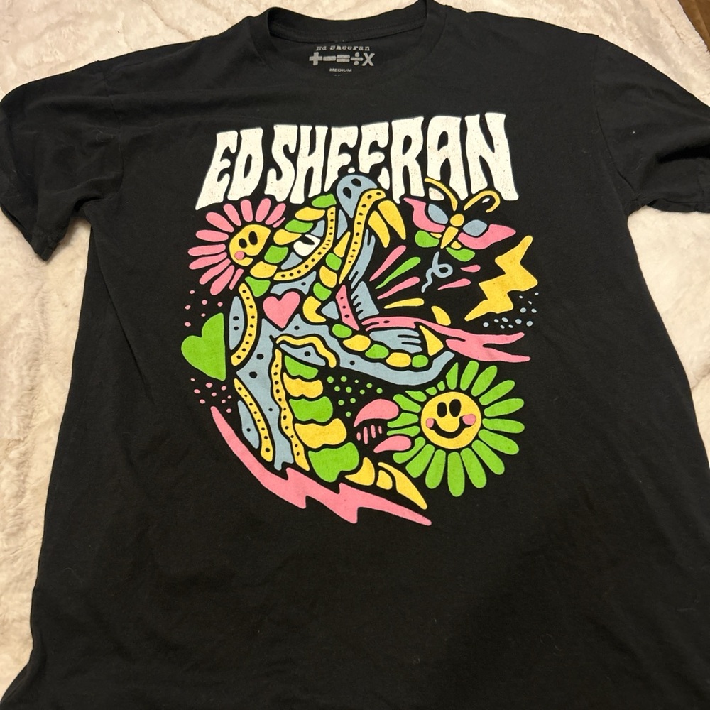 Ed Sheeran Black Graphic Tee - Short Sleeve